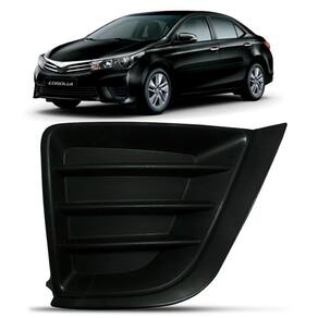 Moldura farol milha corolla 2015 a 2017 preta sem furo