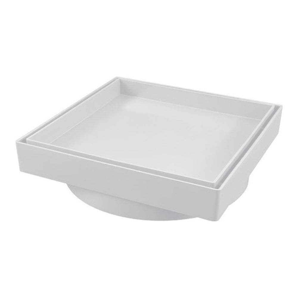 Ralo Invisível Branco 15 X 15 Cm - 1616