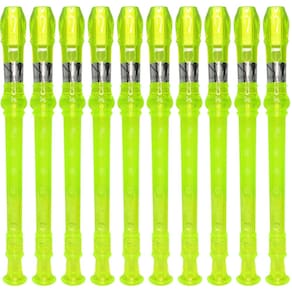 Kit 10 Flautas Doce Germânica Verde Translucida FL 20G G NY