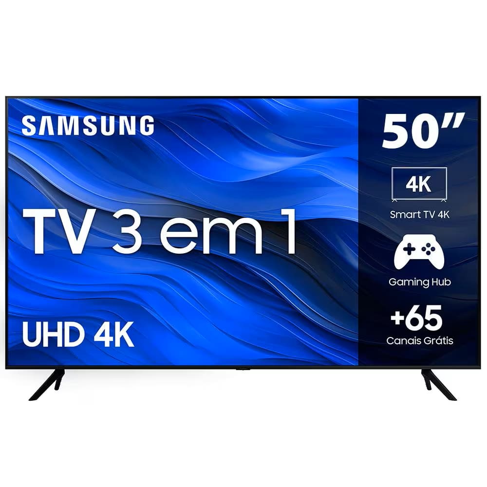 REEMBALADO: Smart TV Samsung 50 Polegadas 4K UHD UN50CU7700GXZD