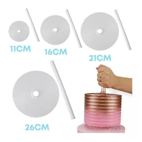 Kit Guindastes P/ Bolo Bluestar 4 Tamanhos 11cm, 16cm, 21cm e 26cm