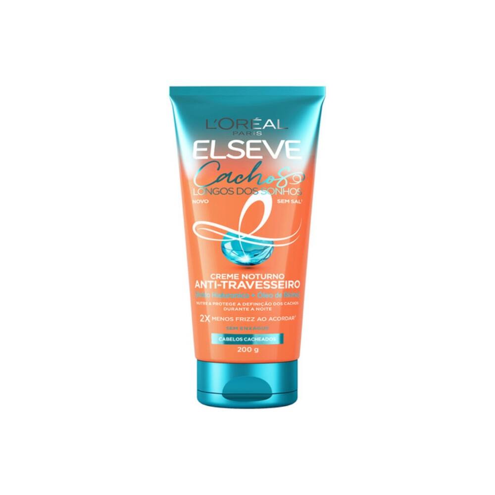 Creme Noturno Anti-frizz Elseve Cachos Longos Dos Sonhos 200 g