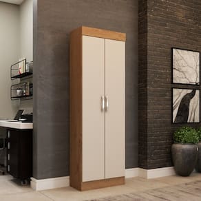 Armário Multiuso Clean 2 Portas Off White - Panorama Móveis