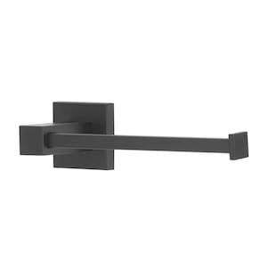 Porta papel higiênico papeleira metal quadrado preto black