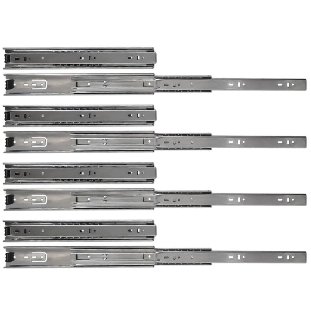 Kit 4 corrediça telescópica 30cm pesada 40kg gaveta 2 par