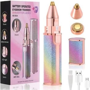 2 em 1 recarregável sobrancelha mini usb feminino depilador