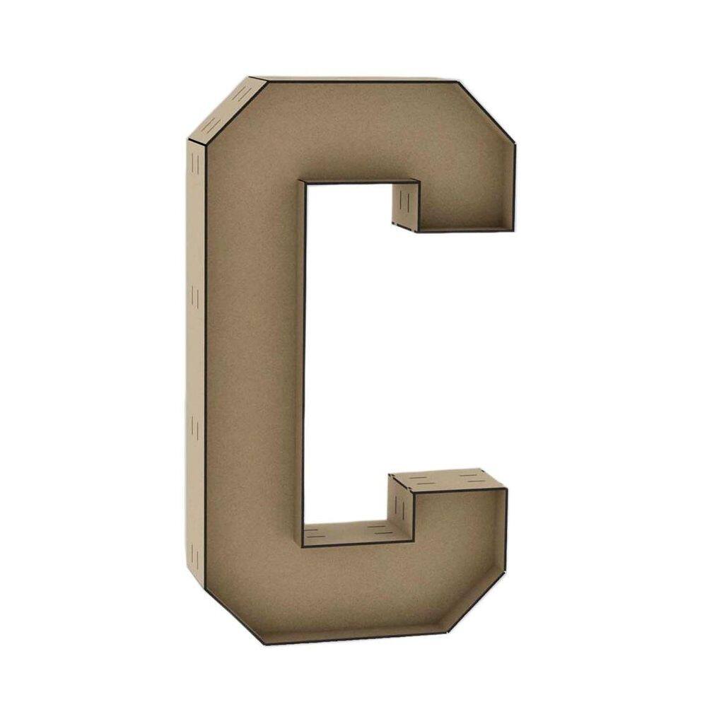 Letra caixa grande c mdf 60cm de altura decoração