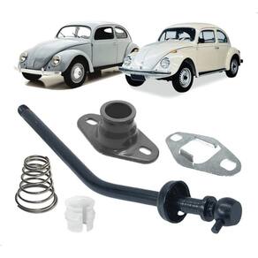 Kit alavanca câmbio cúpula chapa guia bucha vw fusca todos