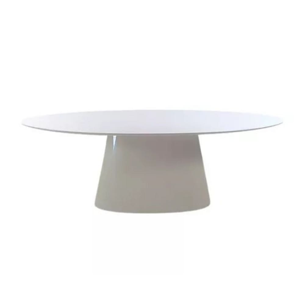 Mesa de Jantar Cone Oval 160x90 cm Laqueada