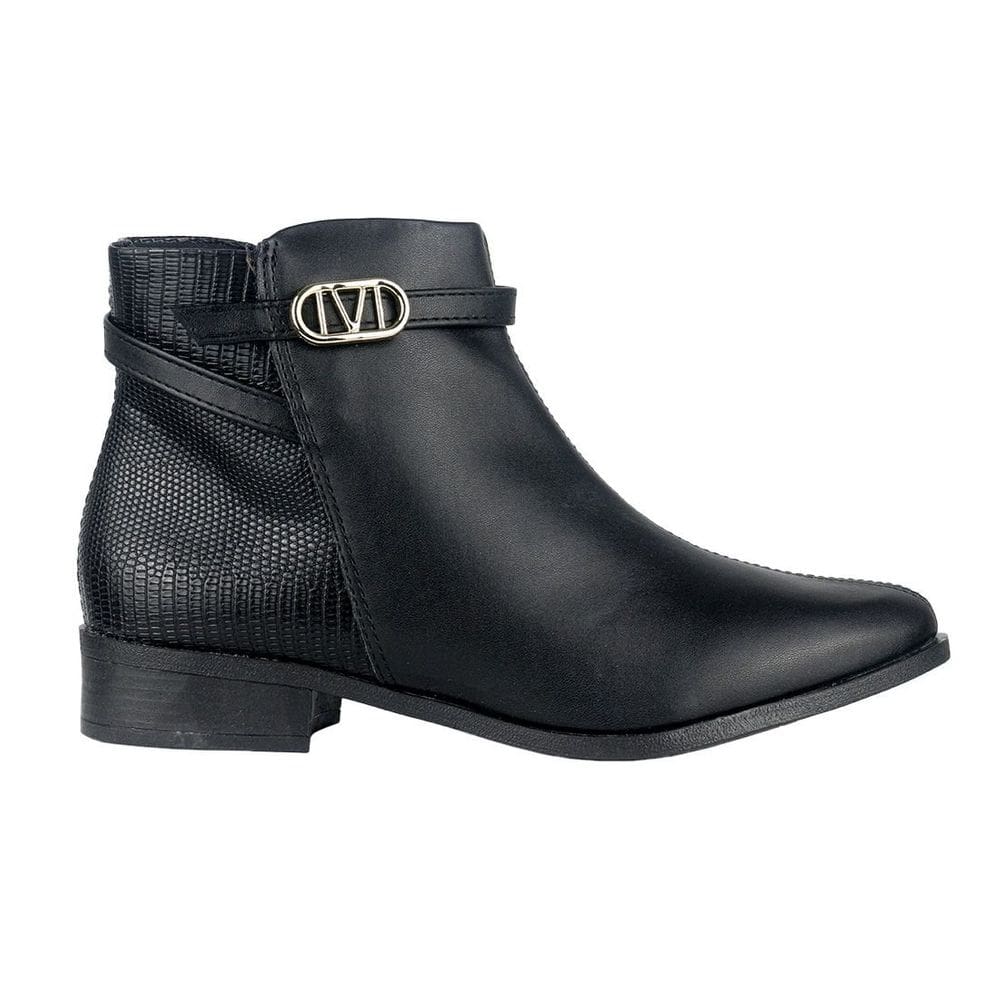 Bota Via Uno Cano Curto Salto Bloco