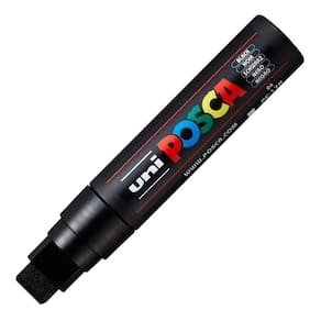 Caneta posca artística large line pc-17k 15.0 mm preta