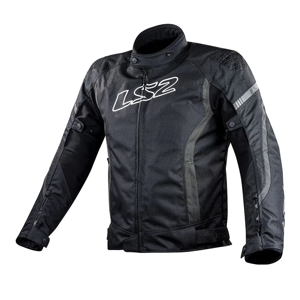 Jaqueta Ls2 Masculino Gate Preto e Cinza