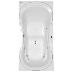 Banheira Hidromassagem Astra Due Luxo 160cmx90cmx44cm - 04 Jatos Branco Gel-Coat P6 Sem Aquecedor 220V