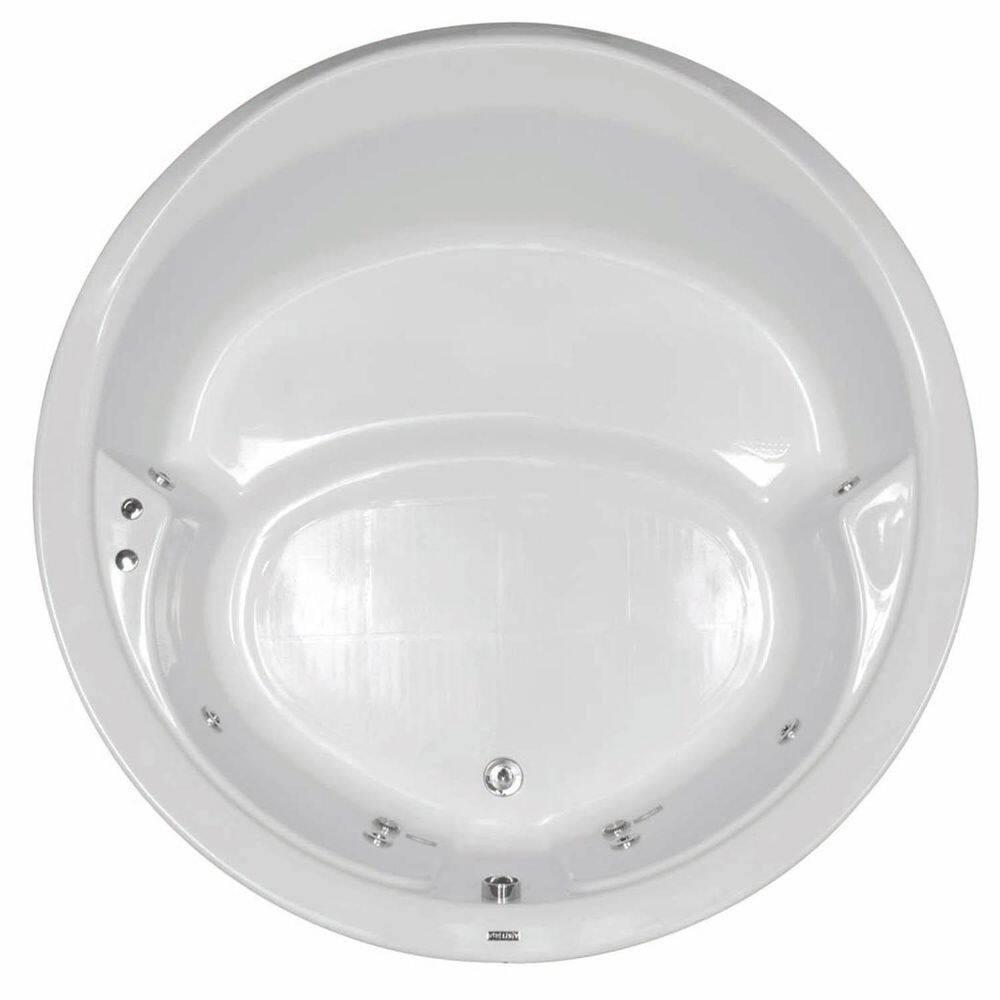 Banheira Hidromassagem Astra Firenze Super Luxo 140cmx140mx45cm - 06 Jatos Branco Gel-Coat P1 Com Aquecedor 110V