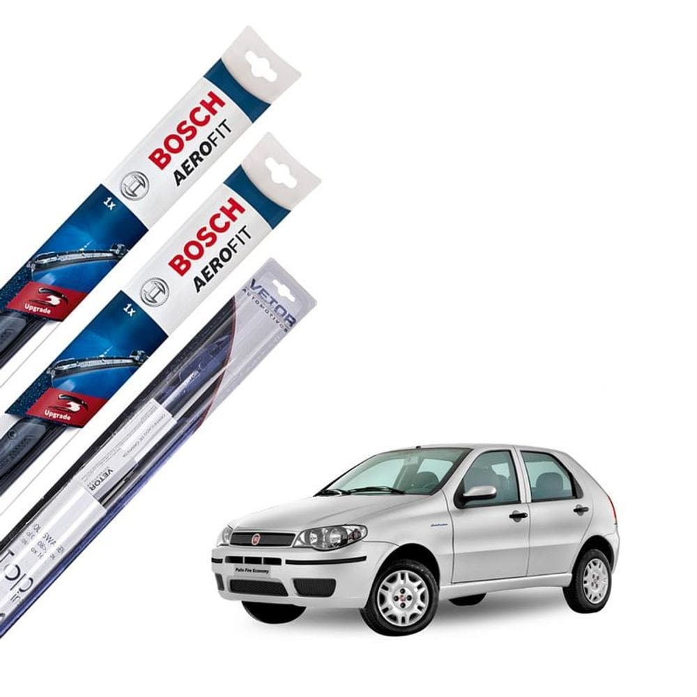 Kit palheta limpador parabrisa palio g3 2004 2005 a 2011