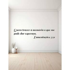 Adesivo De Parede Lamentações 3:21