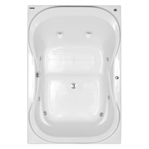 Banheira Hidromassagem Astra Due Maggiore Super Luxo 180cmx120cmx44cm - 6 jatos Branco Gel-Coat P5 Com Aquecedor 220V