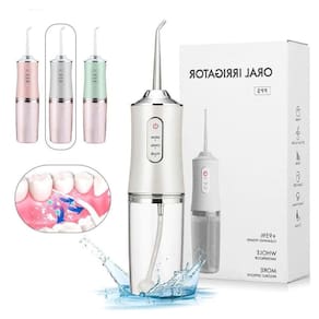 Limpador dental irrigador bucal portátil limpeza profunda