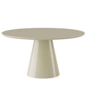 Mesa de Jantar Cone Redonda 120 cm Laca off white