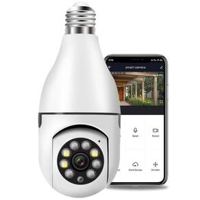 Câmera segurança ip wifi externa lâmpada 360 sem fio