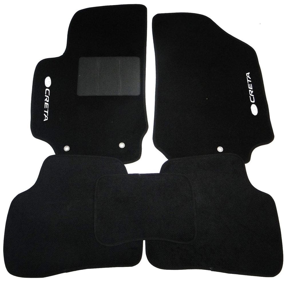 Tapete automotivo creta carpete luxo 11mm preto - tapecars