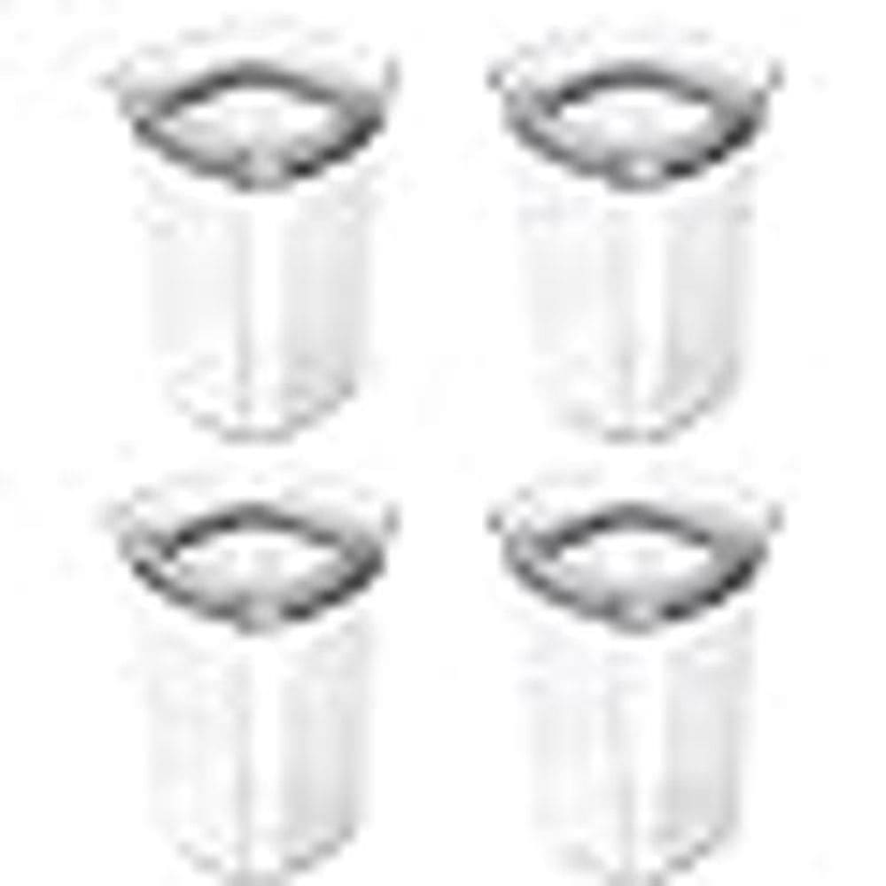 Kit Potes Herméticos Ou Quadrados 1L , 4 Peças