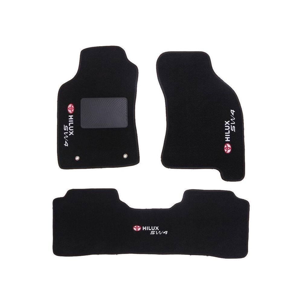 Tapete automotivo toyota hilux carpete base pinada