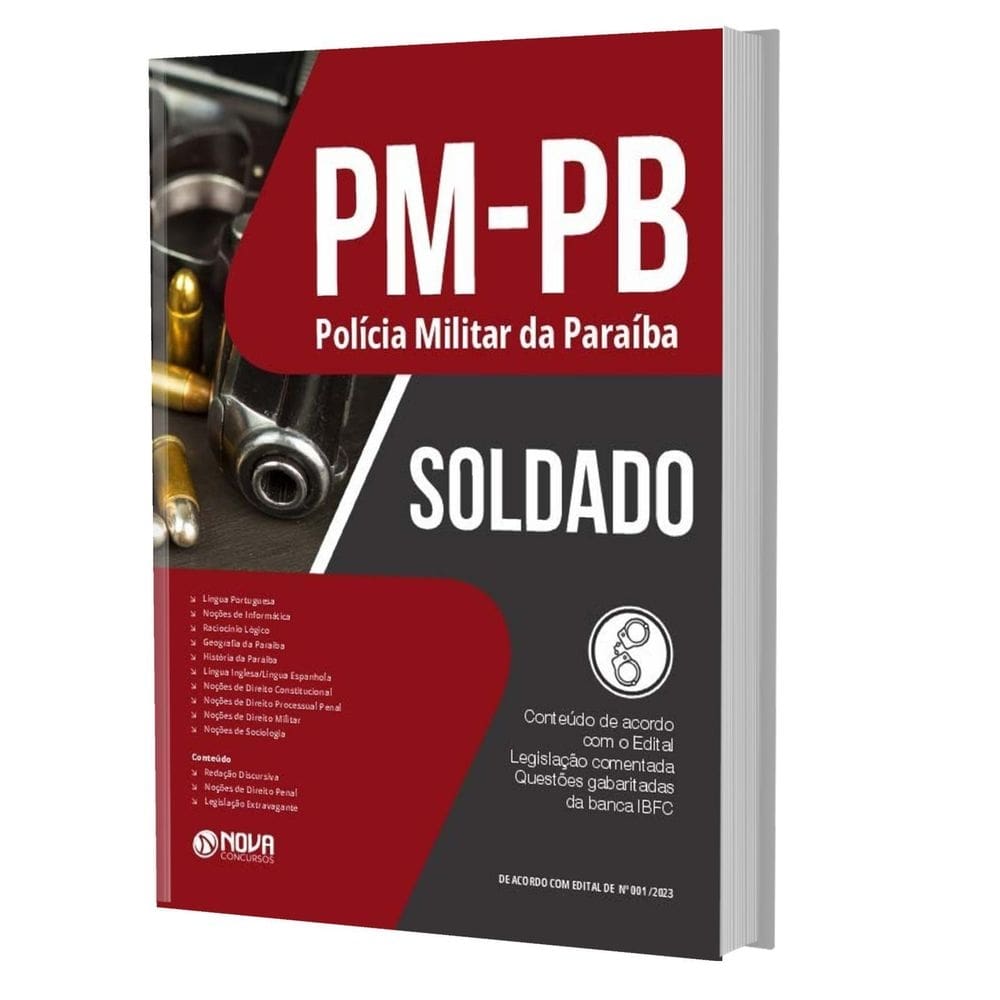 Apostila concurso pm pb 2023 - soldado