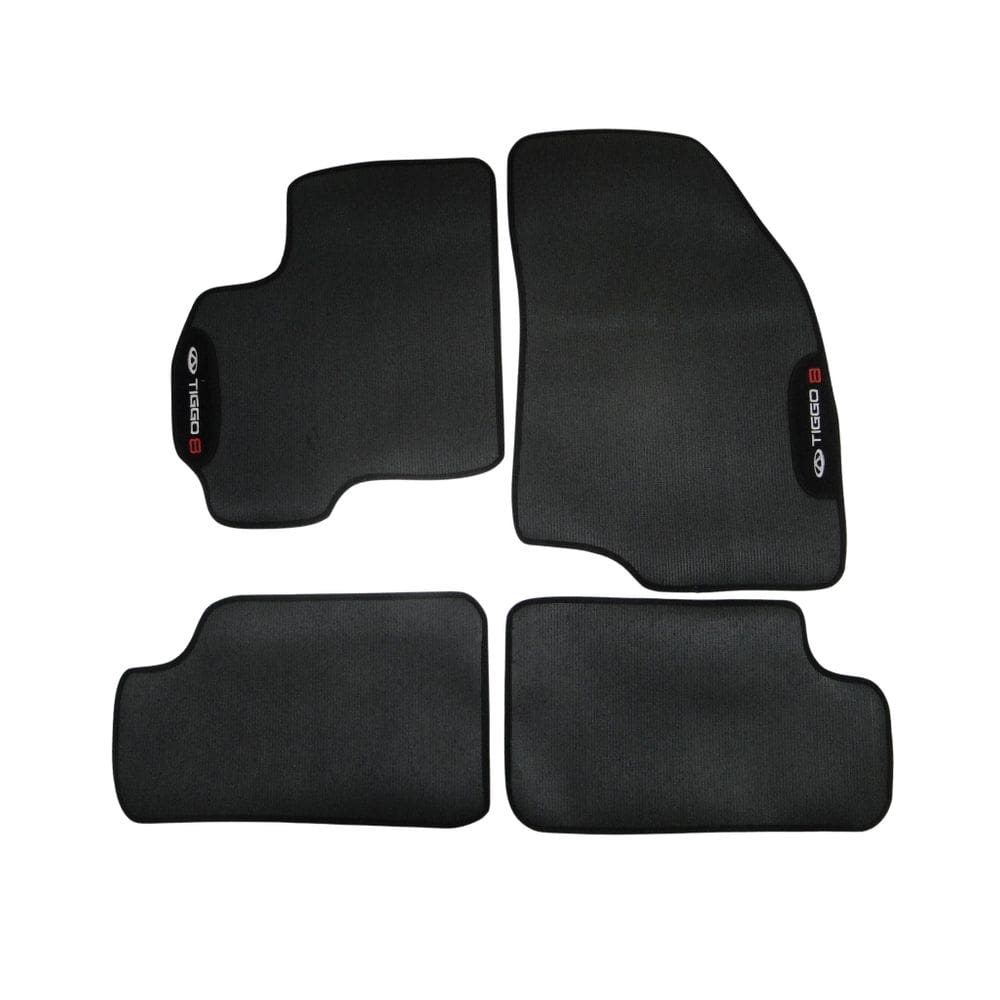 Jogo tapete tiggo 8 pvc borracha - scar acessorios