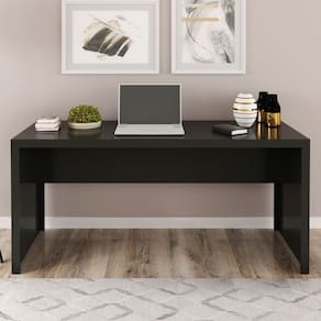 Mesa para Escritório Preto Me4109 - Tecno Mobili