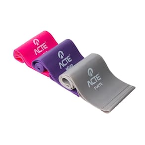 Kit faixas em látex band 3 intensidades -leve médio difícil