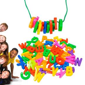Brinquedo montar letras plástico interativo cy2284 95 peças