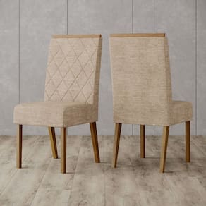 Cadeiras Kit 2 Cadeiras Nina Nature/Creme - Henn