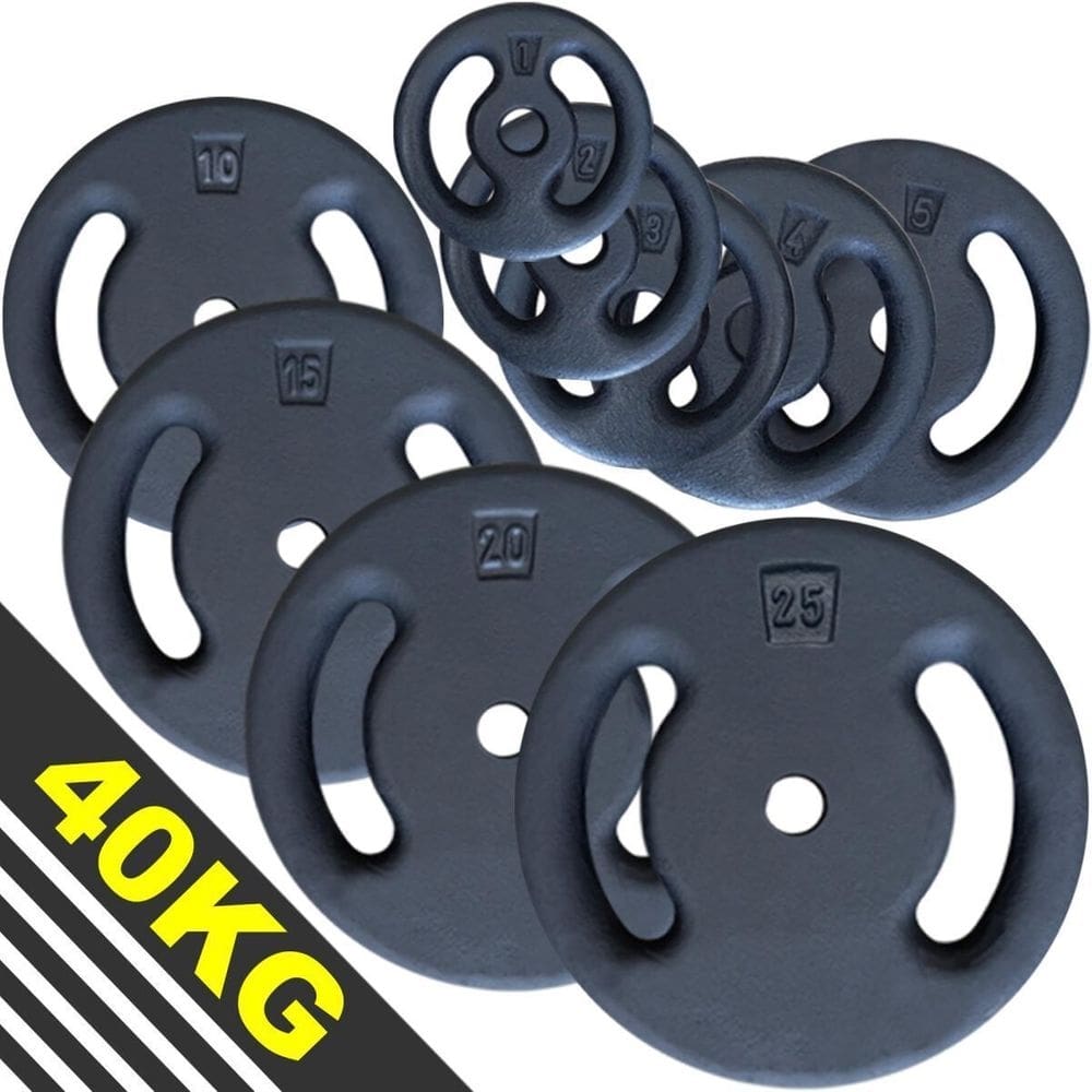 40Kg De Anilhas Halteres Para Musculação - 8 De 5Kg