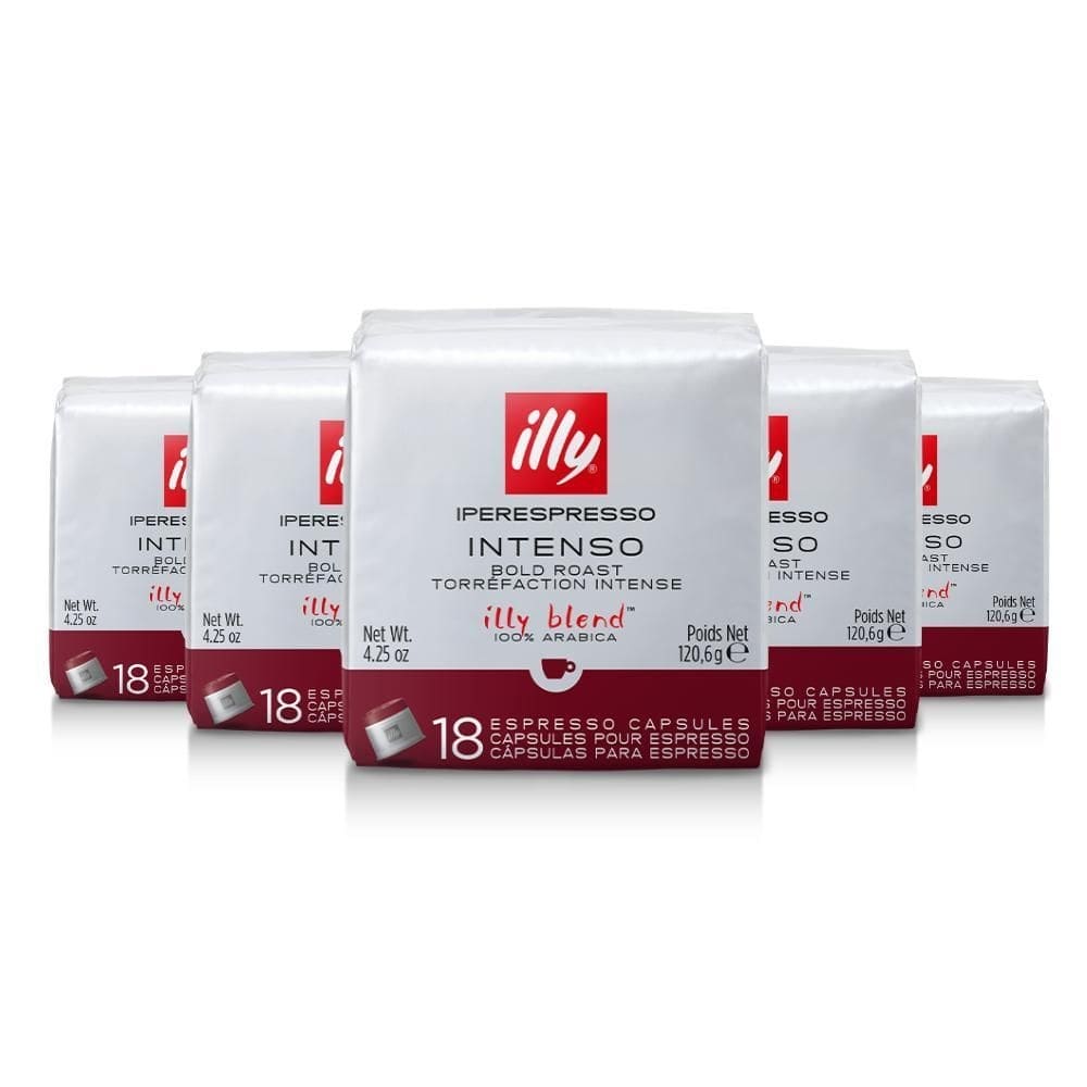 90 Cápsulas, Café Illy Blend, Intenso Illy Iperespresso