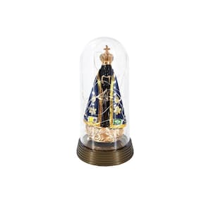 Luminária imagem nossa senhora aparecida com redoma led