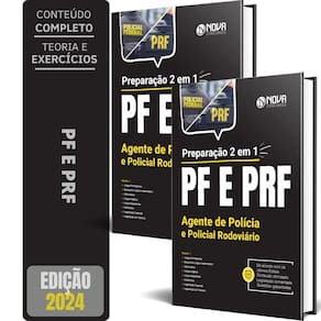 Apostila pf e prf 2024 preparação 2 em 1 agente polícia e