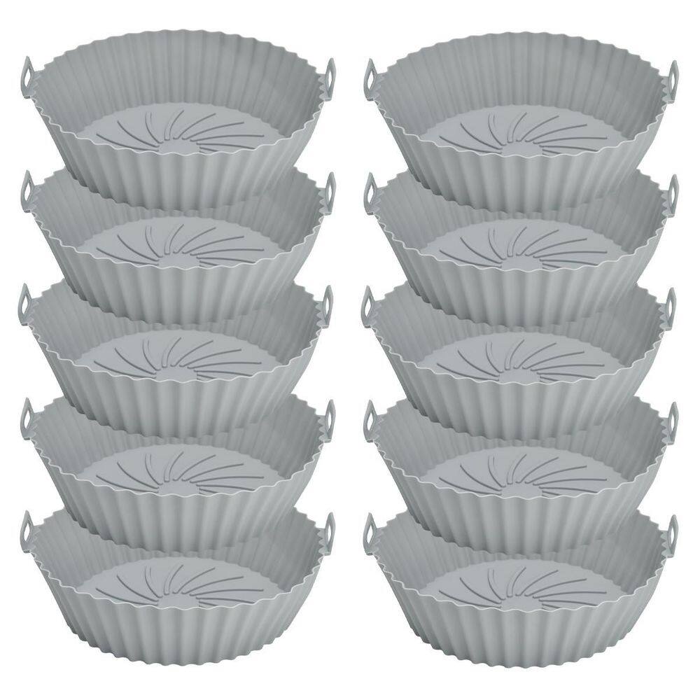 Protetor silicone fritadeira redonda 10 unid.  20cm x 7cm