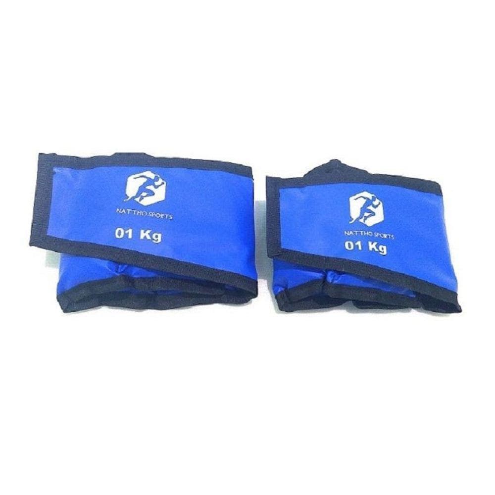Tornozeleira de peso 1kg fisioterapia / treinamento funcional / par