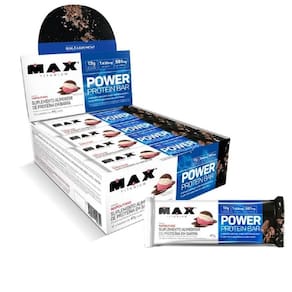 Whey bar protein power 41gr - caixa 12 unidades max titanium