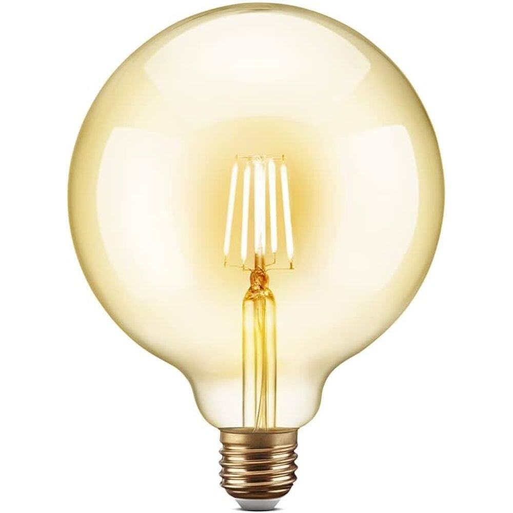 Lâmpada G125 FILAMENTO LED VIDRO TRANSPARENTE VINTAGE E27