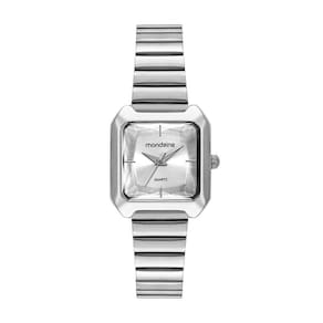 Relógio mondaine feminino prateado - aço, 25x24mm