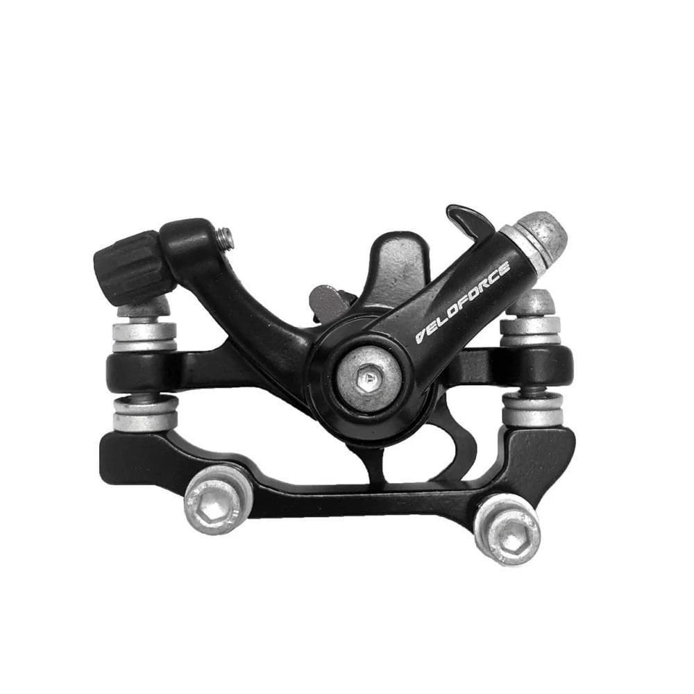 Pinça de Freio a Disco Mecânico Traseira Bike com Pastilhas e Parafusos