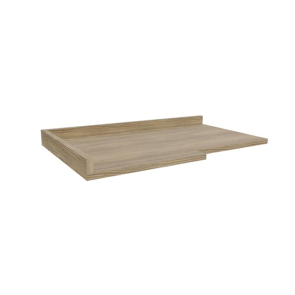  Tampo Para Balcão de Canto Kappesberg Nogueira 98cm x 52cm