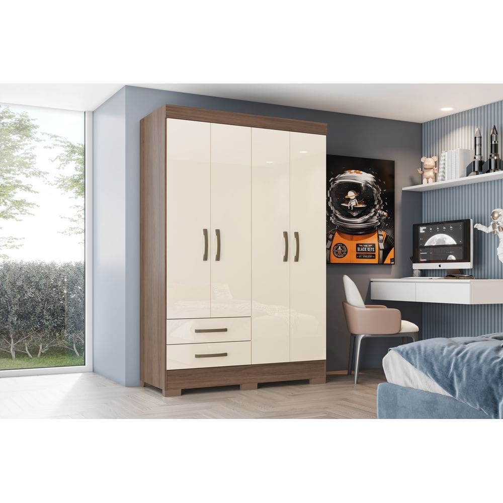 G. Roupa 4 Pts. 2 Gav. Castanho/OffWhite BE12 - Briz