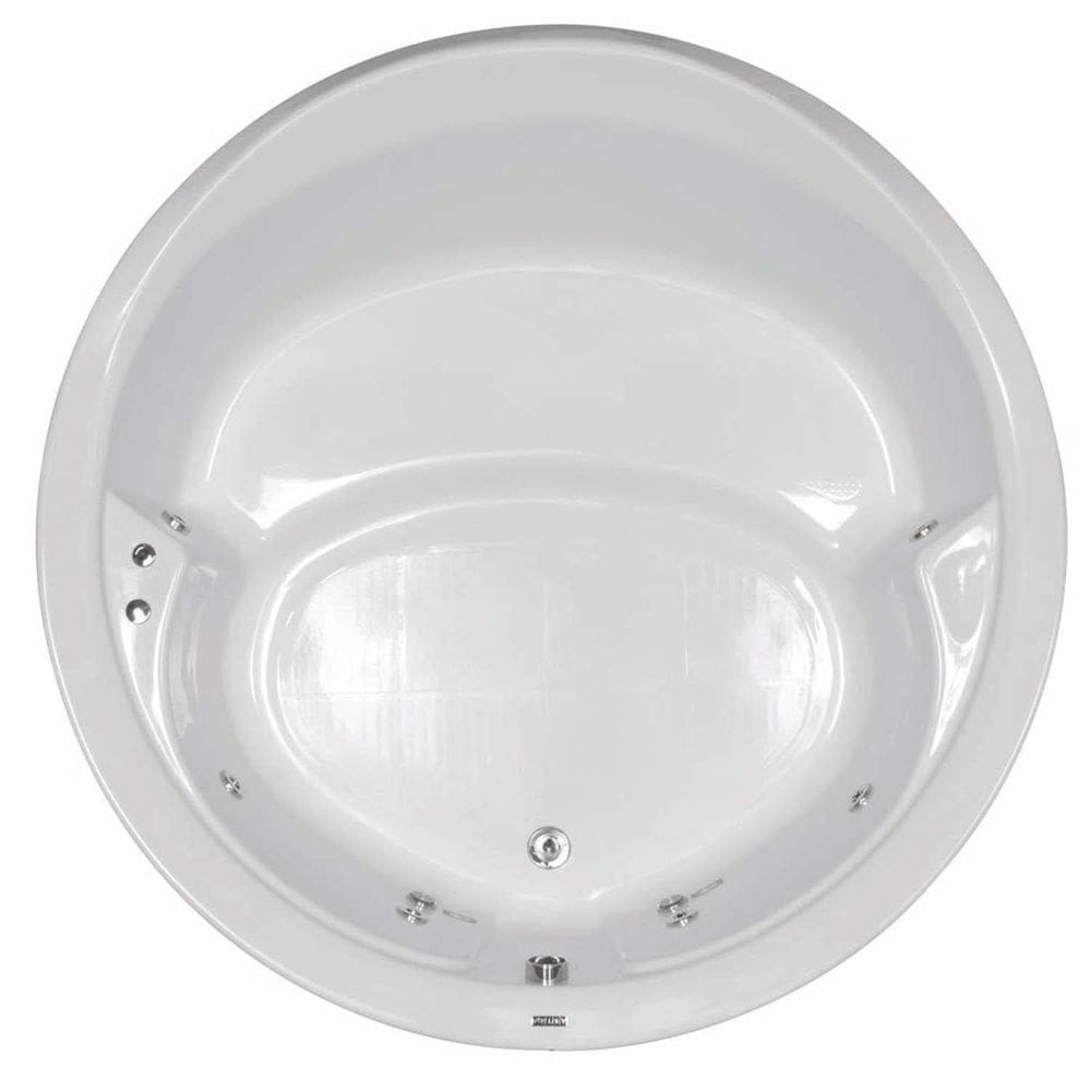 Banheira Hidromassagem Astra Firenze Super Luxo 140cmx140mx45cm - 06 Jatos Branco Gel-Coat P4 Com Aquecedor 110V