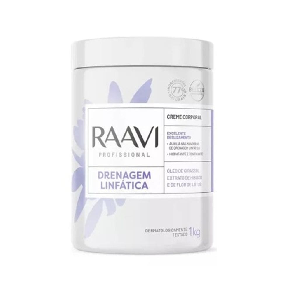 Creme Para Drenagem Linfatica Raavi 1Kg