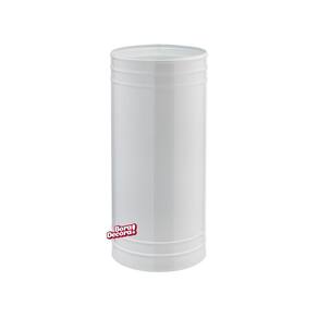 Porta guarda-chuvas branco em aço galvanizado 40 x 17 cm