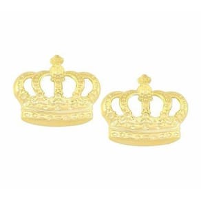 Brinco Coroa Folheado A Ouro 18K Folheado. Muito Lindo