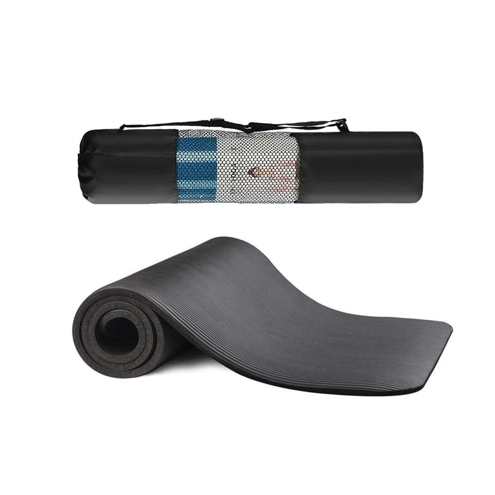 Tapete de yoga preto nbr 8mm